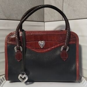 Brighton Vintage Classic Mini Two Tone Satchel Bag